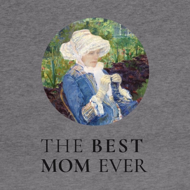 THE BEST KNITTING MOM EVER FINE ART VINTAGE STYLE MOTHER OLD TIMES by the619hub